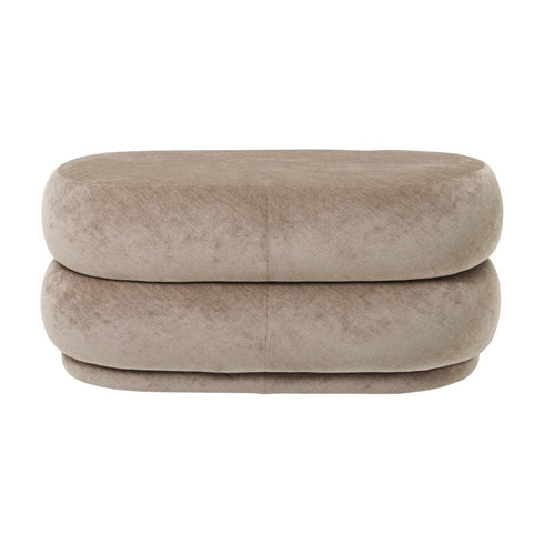 Oval Pouf With 2 Levels